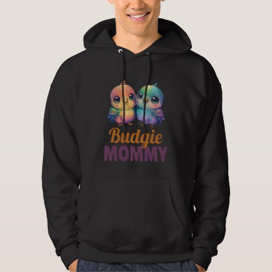 Budgie Mom Budgerigar Parakeet Bird 6 Hoodie (Vorderseite)