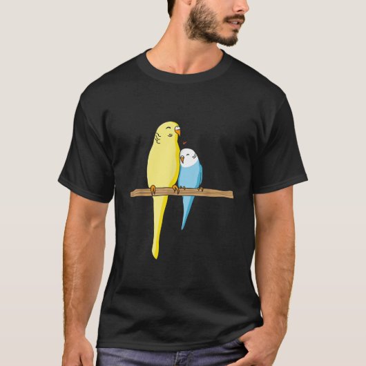 Budgie Niedlich Parrot Parakeet Familiy für Vogelz T-Shirt (Vorderseite)
