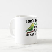 Budgie Owner Budgie Lover Parakeet Bird Budgerigar Kaffeetasse (Vorderseite Links)