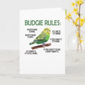 Budgie Owner Budgie Lover Parakeet Bird Budgerigar Karte (Gelbe Blume)