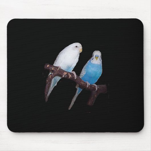 Budgie Paare mousepad (Vorne)