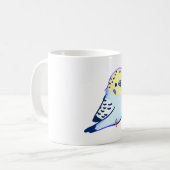Budgie Papagei � Süße Tier Art Kaffeetasse (Vorderseite Links)
