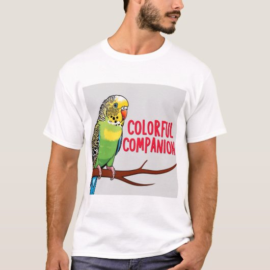 Budgie Parrot Delight: farbenfroher Begleiter T-Shirt (Vorderseite)
