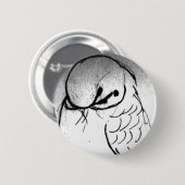 Budgie Porträt Button (Vorne & Hinten)