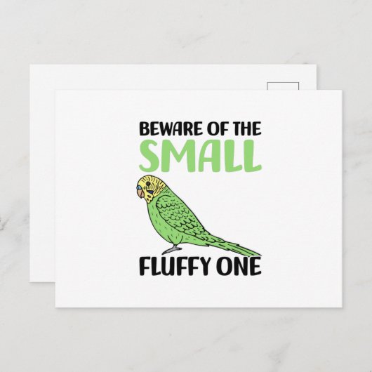 budgie postkarte (Vorne/Hinten)