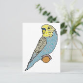 Budgie Postkarte (Stehend Vorderseite)