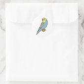 Budgie Runder Aufkleber (Tasche)