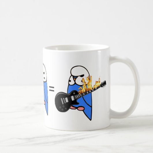 Budgie schaukelt Mathe Kaffeetasse (Rechts)