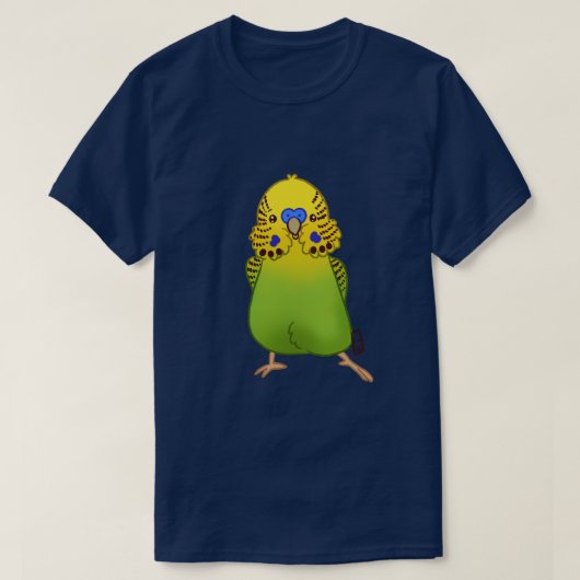 Budgie T - Shirt für ihn (anpassbar) (Design vorne)
