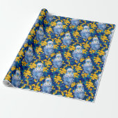 Budgie und Wattle Pattern Geschenkpapier (Ungerollt)