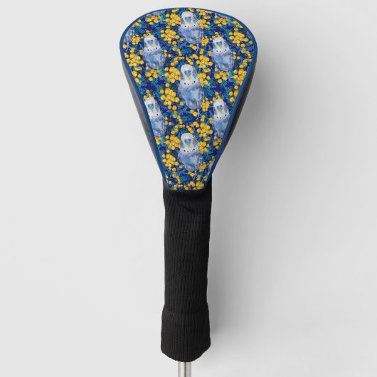 Budgie und Wattle Pattern Golf Headcover (Vorderseite)