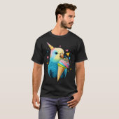 Budgie Unicorn Budgerigar Parakeet Bird  1 T-Shirt (Vorne ganz)
