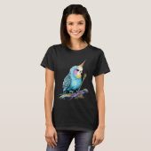Budgie Unicorn Budgerigar Parakeet Bird T-Shirt (Vorne ganz)