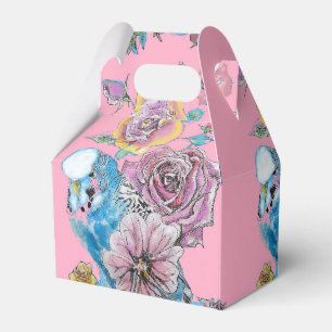 Budgie Wedding Cake Gevor Box Roses Geschenkschachtel