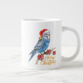 Budgie Weihnachten Jumbo-Tasse (Rechts)
