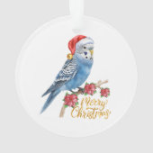 Budgie Weihnachten Ornament (Rückseite)