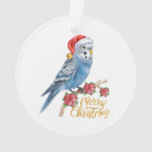 Budgie Weihnachten Ornament (Vorderseite)