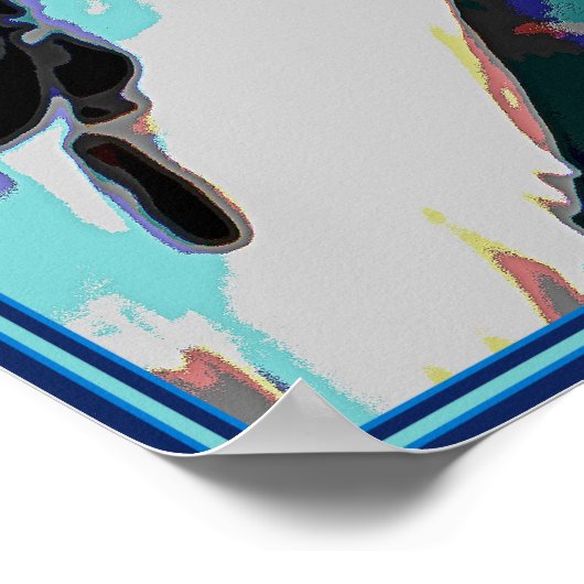 Budgie Will einen Krater Poster (Ecke)