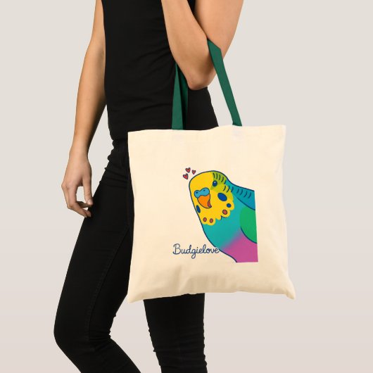 Budgielove Tote Bag Tragetasche (Vorderseite (Produkt))