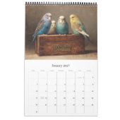BUDGIES 2026 Sittich-Kunst Kalender (Jan 2027)