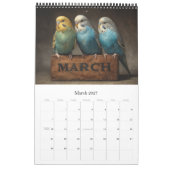 BUDGIES 2026 Sittich-Kunst Kalender (Mär 2027)