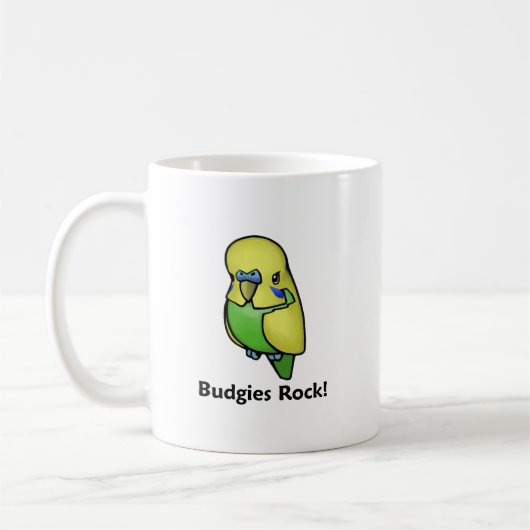 Budgies Felsen! Kaffeetasse (Links)