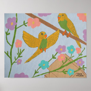 Budgies (Fliege frei) -14x11 Poster