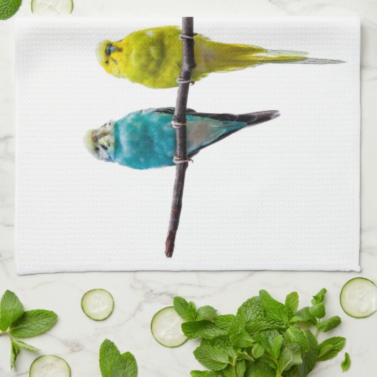 Budgies Geschirrtuch (Gefaltet)