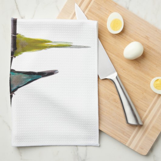 Budgies Geschirrtuch (Viertel Falte)