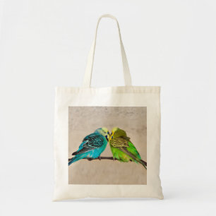 Budgies in der Liebe-Tasche Tragetasche
