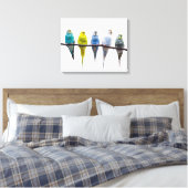 Budgies Leinwanddruck (Insitu (Schlafzimmer))