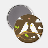 Budgies Magnet (Vorderseite/Rückseite)