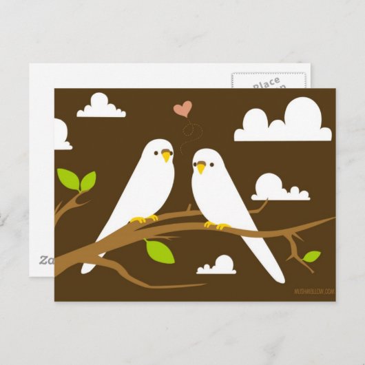 Budgies Postcard Postkarte (Vorne/Hinten)