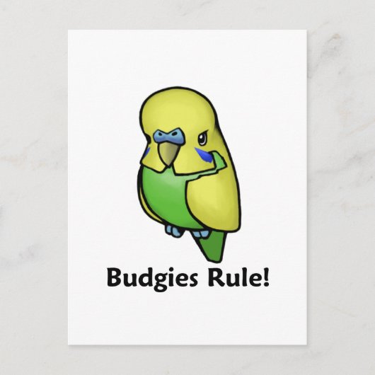 Budgies-Regel! Postkarte (Vorderseite)