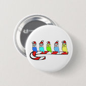 Budgies- Weihnachten Button (Vorne & Hinten)