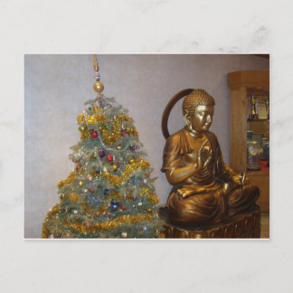 Budha Xmas Feiertagspostkarte