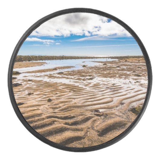 Budir Beach, Island Eishockey Puck (Vorderseite)