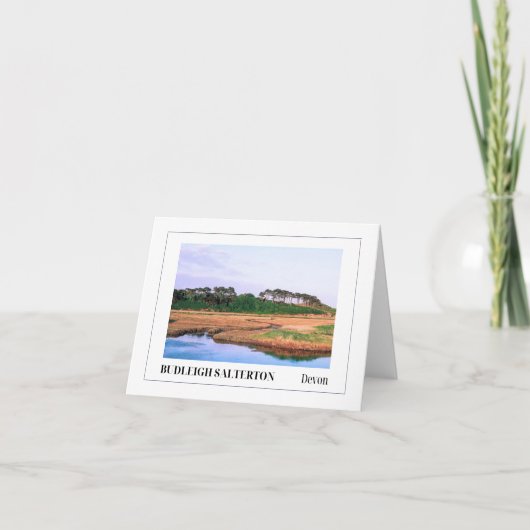 Budleigh Salterton, Devon, England Karte (Vorderseite)