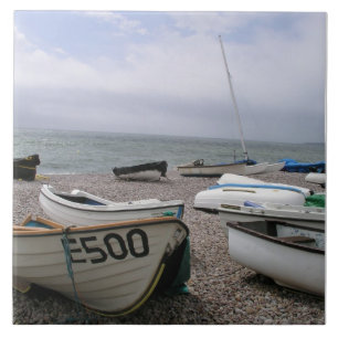 Budleigh Salterton, Devon, Großbritannien Fliese