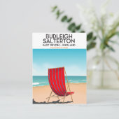 Budleigh Salterton , devon, travel poster Postkarte (Stehend Vorderseite)