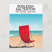 Budleigh Salterton , devon, travel poster Postkarte (Vorderseite)