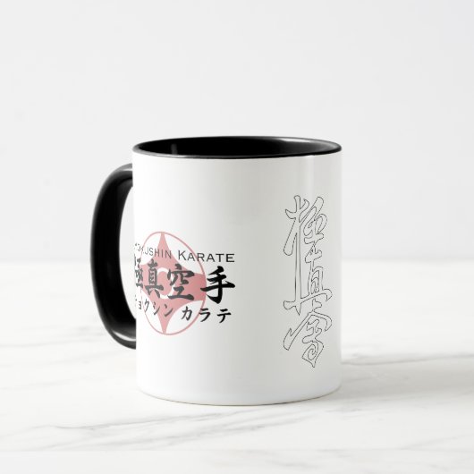 Budo Kyokushin Karate Tasse (Vorderseite Links)