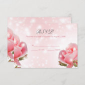 Buds und Rosen RSVP Karte (Vorne/Hinten)