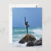 Budva ballerina Postcard Postkarte (Vorne/Hinten)