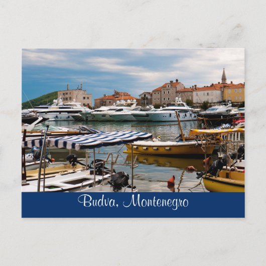 Budva Marina Postkarte (Vorderseite)