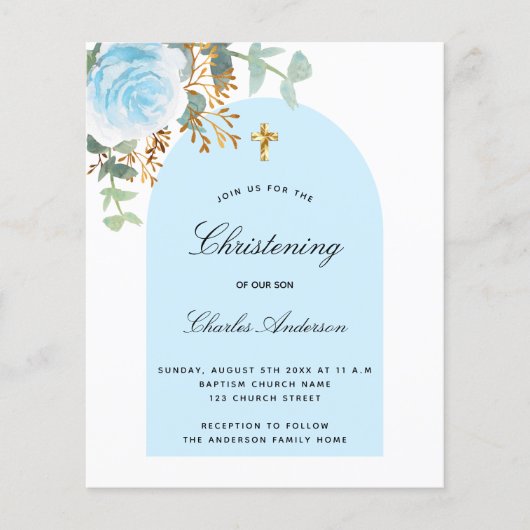 Budweiser Eukalyptus-Blütenbogen (Vorderseite)