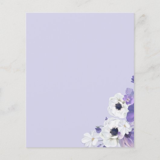 Budweiser Lila Hochzeitsempfang (Rückseite)