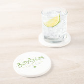 Budzsters-Logo Getränkeuntersetzer (Seite)