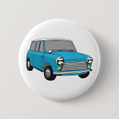 Bue British Oldtimer Mini Cooper Button (Vorderseite)