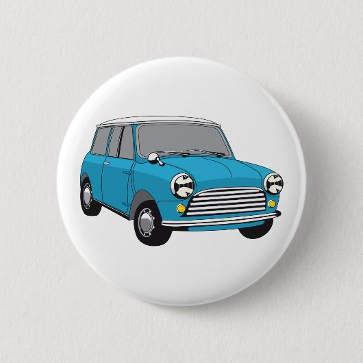 Bue British Oldtimer Mini Cooper Button (Vorderseite)